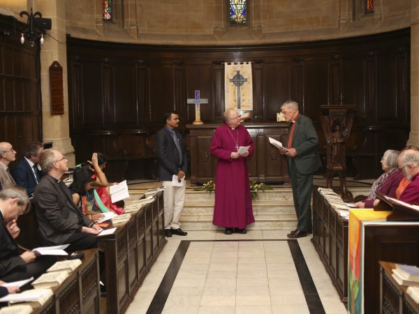 Photographs of new CCCW director’s commissioning service